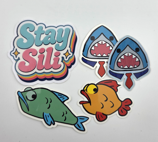 Super Sili Sticker Bundle (5pc)